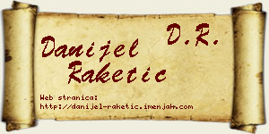 Danijel Raketić vizit kartica